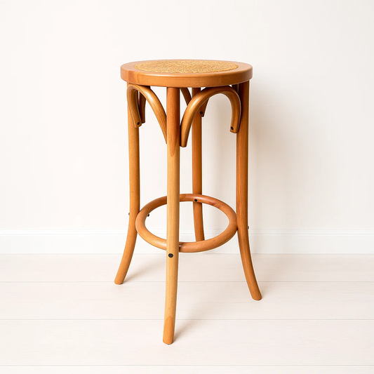 Taburete Piso Perry | Madera Rattan