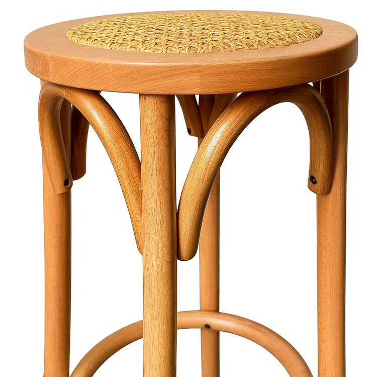 Taburete Piso Perry | Madera Rattan