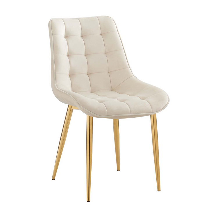Silla Kena | Terciopelo | Pata Dorada