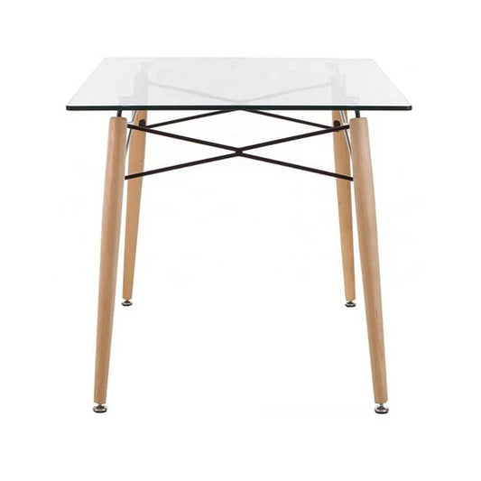 Mesa Rectangular Nórdica Noha 140x90 | Vidrio templado