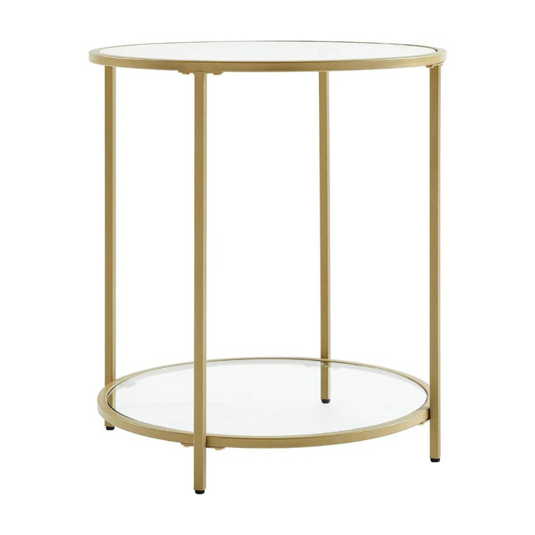Mesa Regina Auxiliar Dorada | Diseño Minimalista