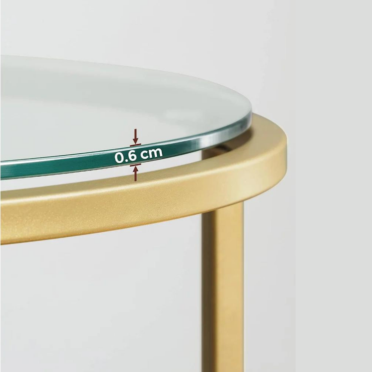 Mesa Regina Auxiliar Dorada | Diseño Minimalista