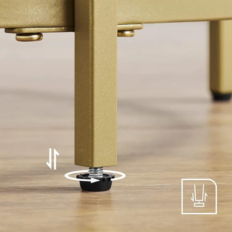Mesa Regina Auxiliar Dorada | Diseño Minimalista