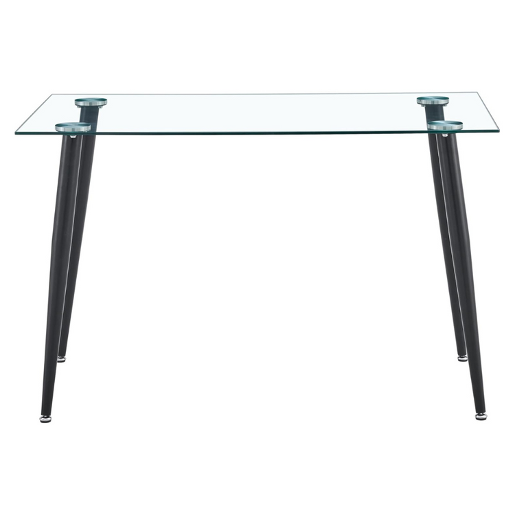 Mesa Rectangular Vitreo 130x80 (Negro) | Vidrio Templado
