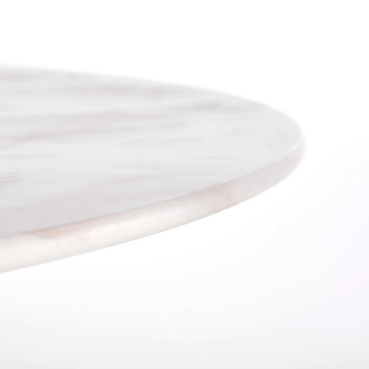Mesa Redonda Tulip Luxu | Piedra Sintetizada Blanco