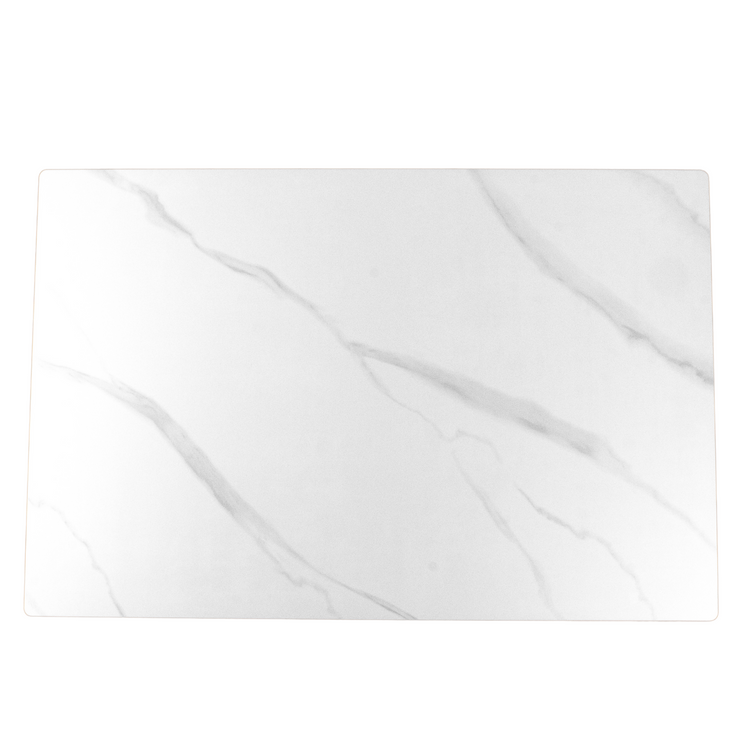 Mesa Rectangular Nevada 120x80 Blanco | Piedra Sinterizada