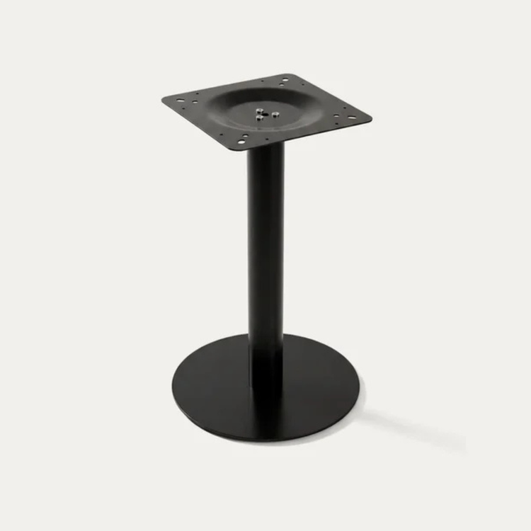 Mesa Industrial Cuadrada Olivia 70x70 | Acero Negro Exterior