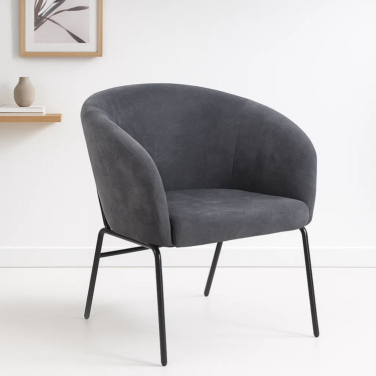 Sillón Dalbo | Terciopelo Gris