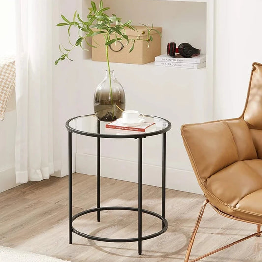 Mesa Regina Auxiliar Negro | Diseño Minimalista