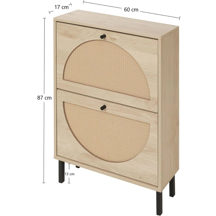 Zapatero Organizador Robert | Rattan & Madera