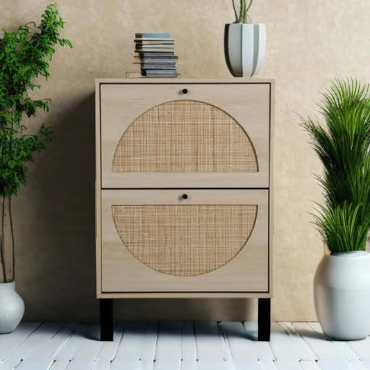 Zapatero Organizador Robert | Rattan & Madera