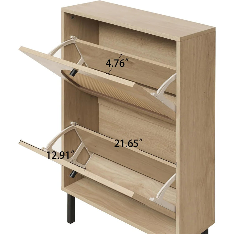 Zapatero Organizador Robert | Rattan & Madera
