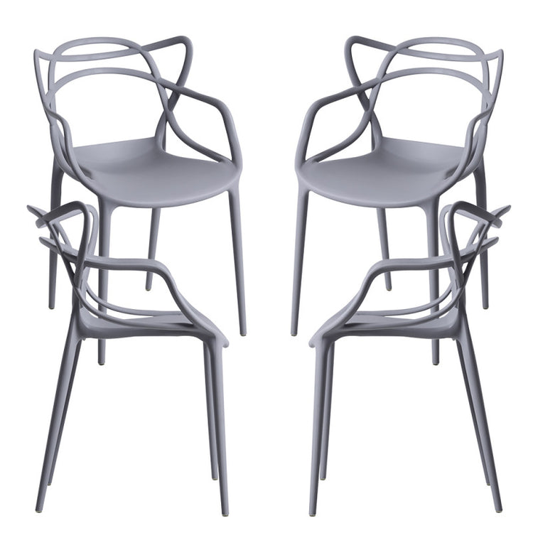 Pack 4 Sillas Masters Gris | Ideal Terraza y Interior