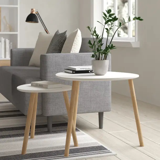 Set 2 Mesas Auxiliares Elis | Diseño Nórdico Minimalista