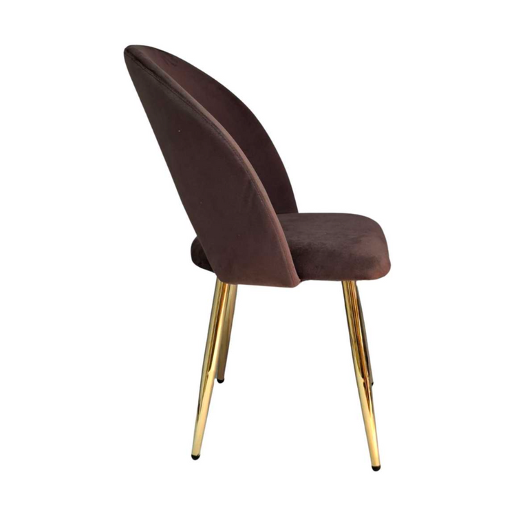 Sitial Delia Café | Terciopelo | Elegancia y Confort