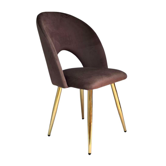 Sitial Delia Café | Terciopelo | Elegancia y Confort