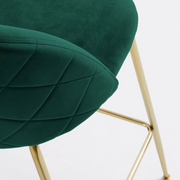 Pack 2 Taburetes Maya Velvet 66 cm Verde | Estilo Elegante y Cómodo