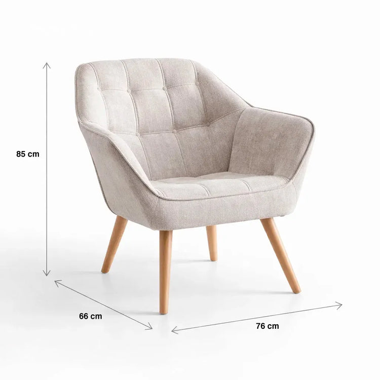 Poltrona Nelson | Lino Beige