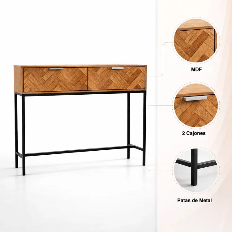 Arrimo Recibidor Tommy | Metal & Madera