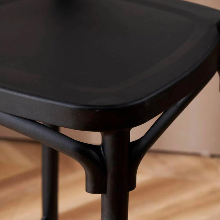 Pack 2 Taburetes Crossback Negro  65 cm| Exterior e Interior