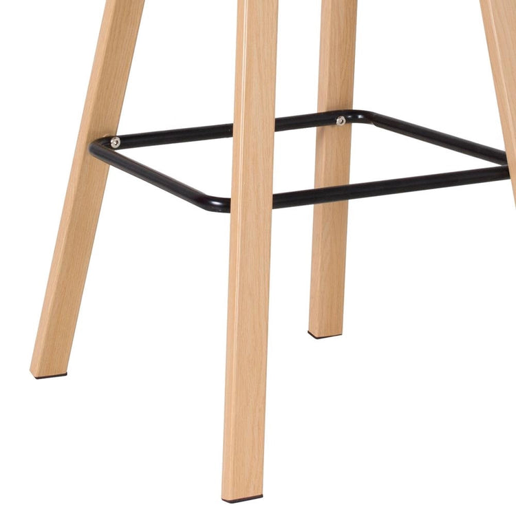 Pack 2 Taburetes Bar Nórdico Viggo 75 cm | Exterior Negro