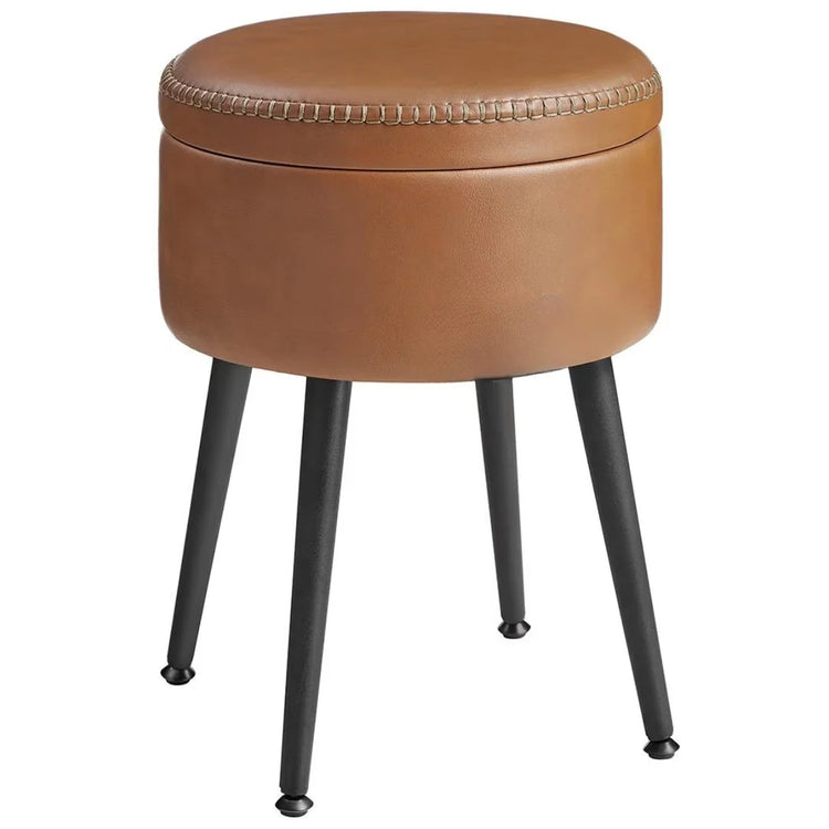 Silla Taburete Auxiliar Eleonor 45 cm | Tapizado Café