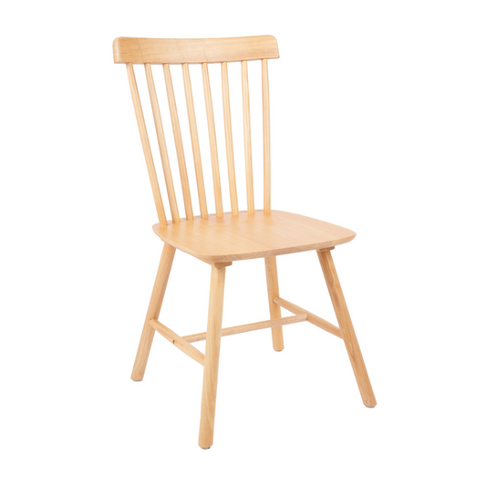 Silla de Comedor Windsor | Madera Natural | Moderna y Duradera