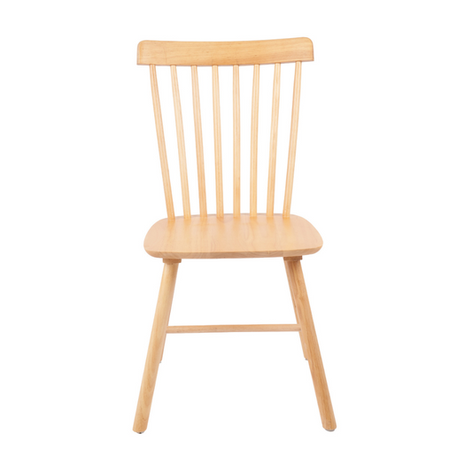 Silla de Comedor Windsor | Madera Natural | Moderna y Duradera